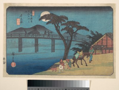 Nagakubo Station by Utagawa Hiroshige