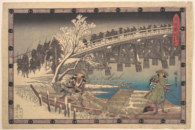 Scene I in Act XI of Chushingura by Utagawa Hiroshige