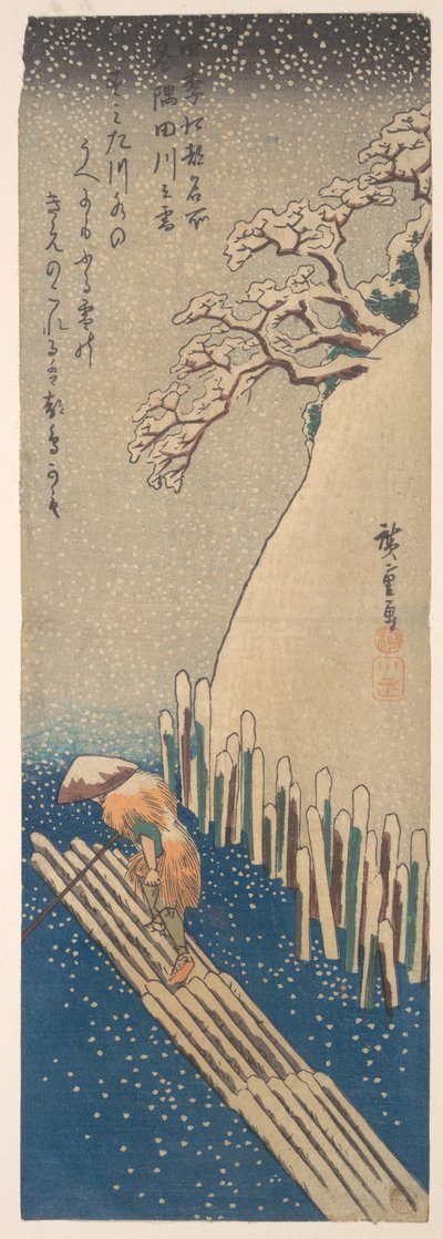 Snow on the Sumida River by Utagawa Hiroshige