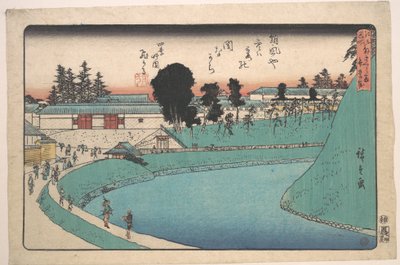 Soto Sakurada Benkei Bori by Utagawa Hiroshige