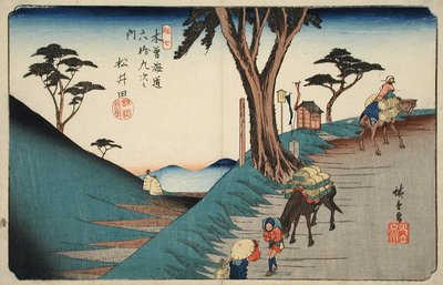 Station 17, Matsuida by Utagawa Hiroshige