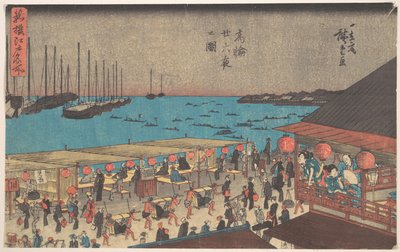 Takanawa at Night by Utagawa Hiroshige