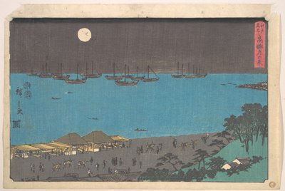 Takanawa Moon View by Utagawa Hiroshige