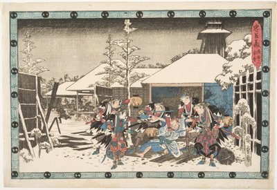 The Night Attack, Third Episode: Achieving the Goal by Utagawa Hiroshige