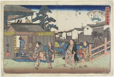 Umegawa at Yanagibashi in Ryogoku, c. 1835-1842 by Utagawa Hiroshige