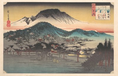 Vesper Bell at Mii Temple, Lake Biwa by Utagawa Hiroshige