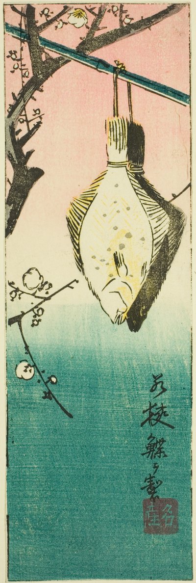 Wakasa, section of sheet no. 10 from the series "Cutout Pictures of the Provinces" by Utagawa Hiroshige