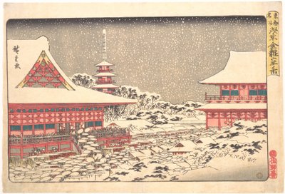 Year End Fair at Kinryuzan Temple by Utagawa Hiroshige