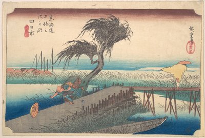 Yokkaichi, Sanchokawa by Utagawa Hiroshige