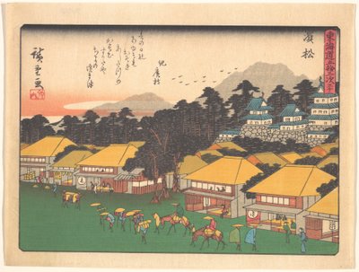 Tokaido 53 Stations, Hamamatsu by Utagawa Hiroshige