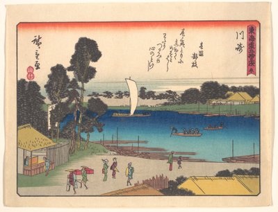 The Fifty-Three Stations of the Tōkaidō, Kawasaki by Utagawa Hiroshige