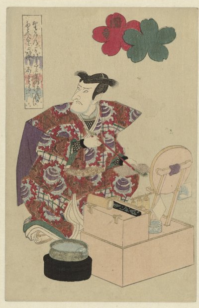 Man at His Dressing Table by Utagawa Kunisada (I) (attributed to)