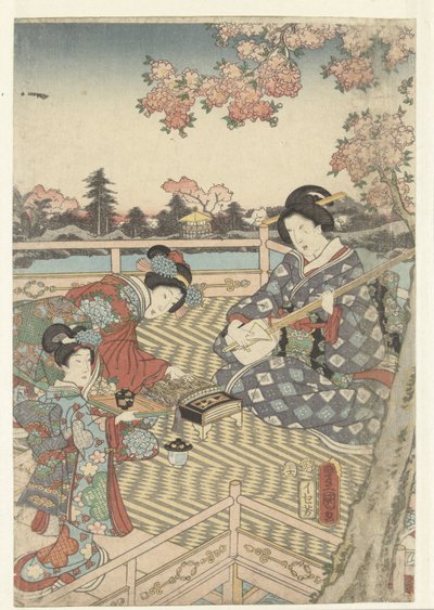 A Spring Banquet for the Eastern Genji by Utagawa Kunisada (I)