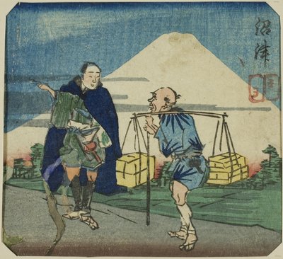 Numazu, section of a sheet from the series 