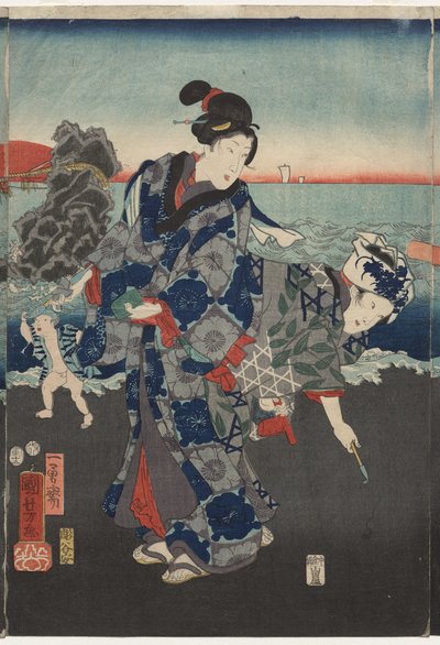 Sunrise at Futami Bay by Utagawa Kuniyoshi