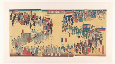 Procession of People from the Five Countries by Utagawa Sadahide