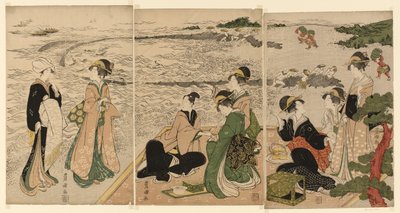 A Seaside Outing by Utagawa Toyokuni I