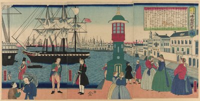 Paris, France, from the series "Collection of Scenic Places in Foreign Lands" by Utagawa Yoshitora