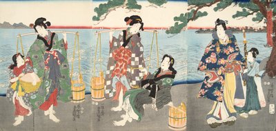 Scene from Tale of Genji by Murasaki Shibuku, c. 1860 by Utagawa and Toyokuni Kuniyoshi