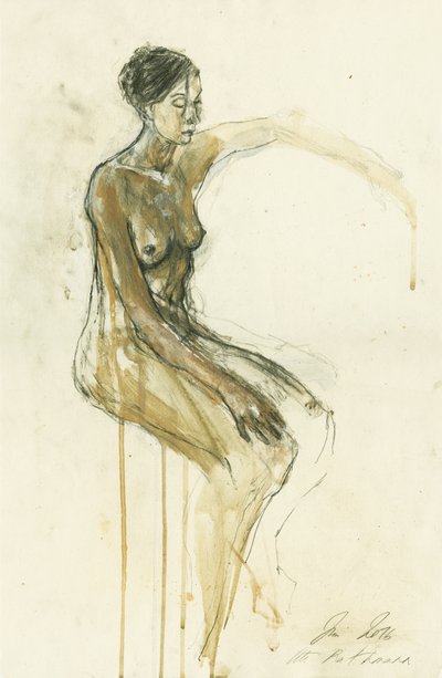 Contemplative Nude Study by Ute Rathmann