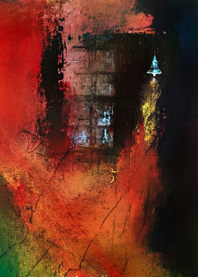 Abstract City Glow by Uwe Kobold