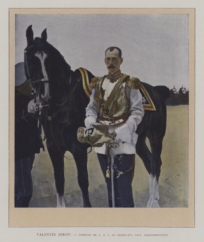 Portrait of Grand Duke Paul Alexandrovich of Russia by Valentin Aleksandrovich (after) Serov