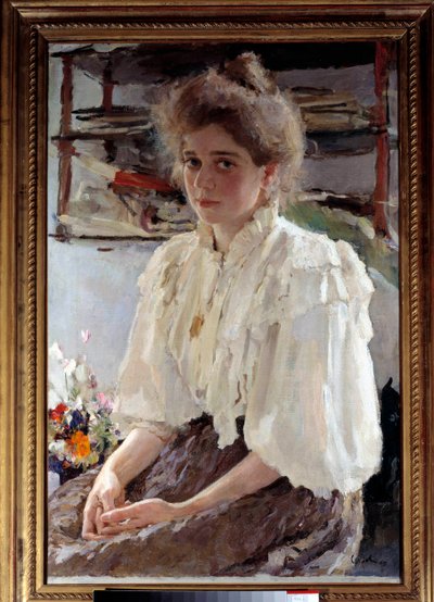 Portrait of Madame Lwoff, Cousin of the Artist by Valentin Aleksandrovich Serov