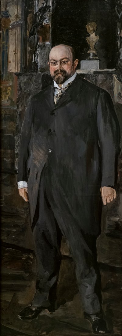 Portrait of Mikhail Abramovich Morozov by Valentin Aleksandrovich Serov