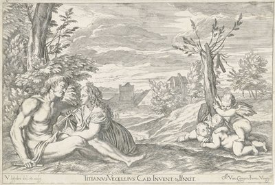 Lovers in a Landscape (series title: Opera Selectiora) by Valentin Lefebvre