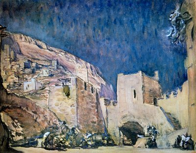 Set design for the Opera Judith by Alexander Serov, 1907 by Valentin Serov