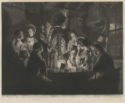 A Philosopher Showing an Experiment on the Air Pump by Valentine Green
