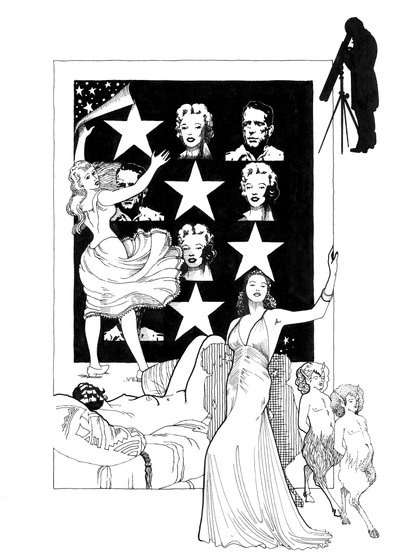 A Dive into the Firmament of the Mythical Stars of Cinema by Valerio Eletti