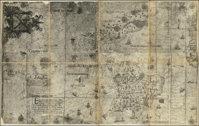 1551 Map of the Western Hemisphere by Various