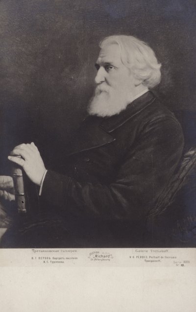 Ivan Turgenev, Russian novelist, short story writer and playwright by Vasili Grigorevich Perov