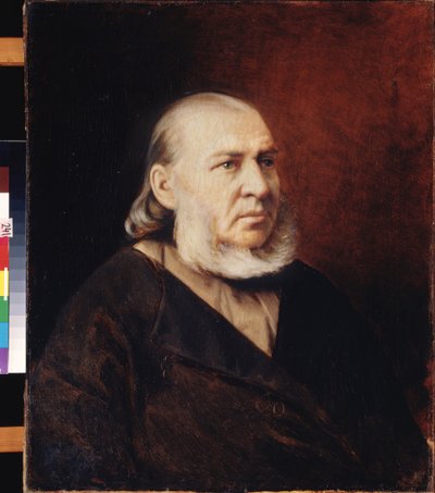 Portrait of the Writer Sergei Timofeievitch Aksakov by Vasili Grigorevich Perov