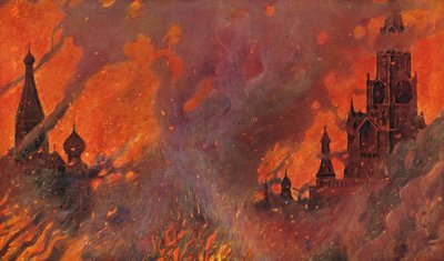 Fire in Zamoskvorechye by Vasili Vasilievich Vereshchagin