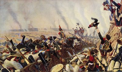 The end of the battle of Borodino by Vasili Vasilievich Vereshchagin