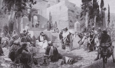 Jesus and the woman caught in adultery by Vasilij Dmitrievich Polenov