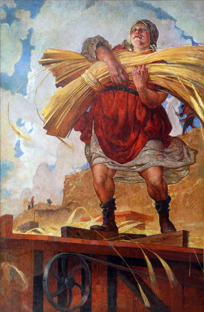 Collective Farmer by Vasily Nikolaevich Kostyanitsyn