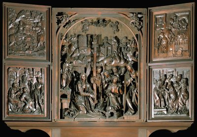Saint Mary Altar. Left Panels: Flight to Egypt by Veit or Wit Stoss