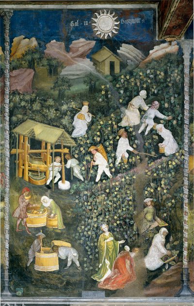 October: Harvest Scene by Venceslao Maestro