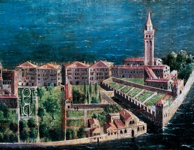 Garden next to Church of Redeemer (detail) by Venetian School