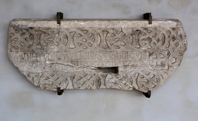 Stone with inscription and decorations by Venetian School