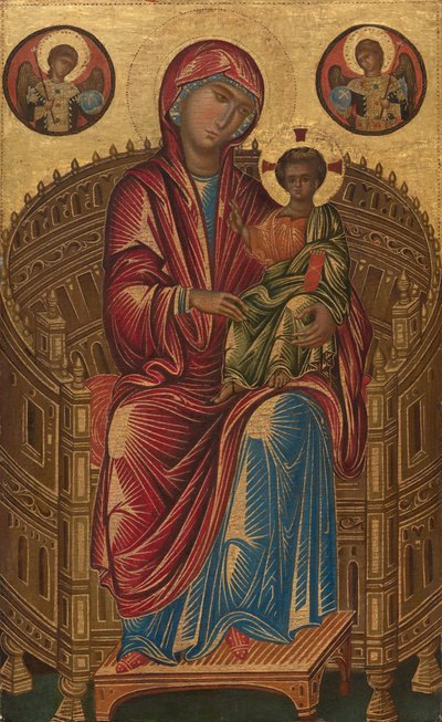 Madonna and Child on a Curved Throne by Veneto-Byzantine School