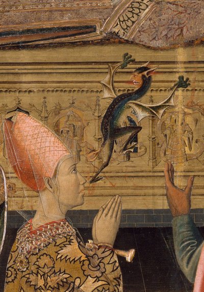Princess Eudoxia before the Tomb of Saint Stephen (detail) by Vergós Family