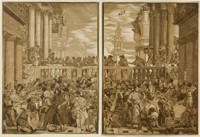 The Marriage at Cana, Engraved by John Baptist Jackson by Veronese