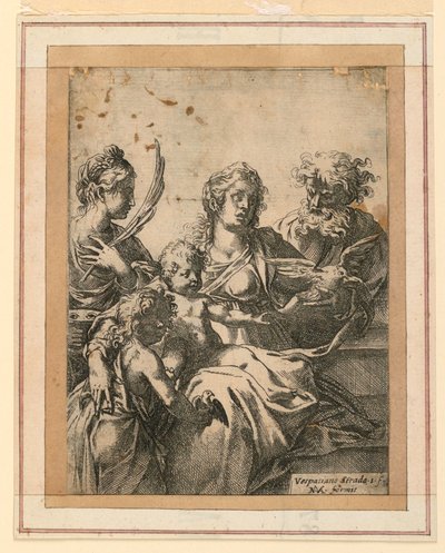 The Virgin and Child with Saints Elizabeth, Joseph, and Young John the Baptist by Vespasiano Strada