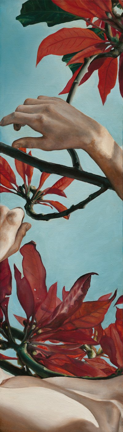 Hands Among Red Leaves by Viccy Wanliss