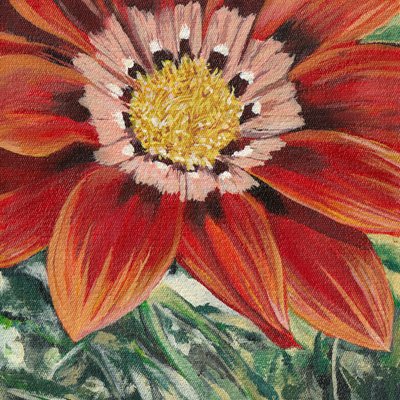 Vibrant Orange Bloom by Viccy Wanliss