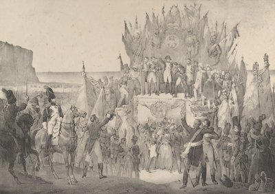 Military Festival at Boulogne with Napoleon Distributing Stars of the Legion of Honor by Victor Adam